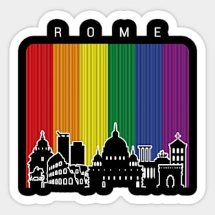 Rome LGBT Flag Sticker